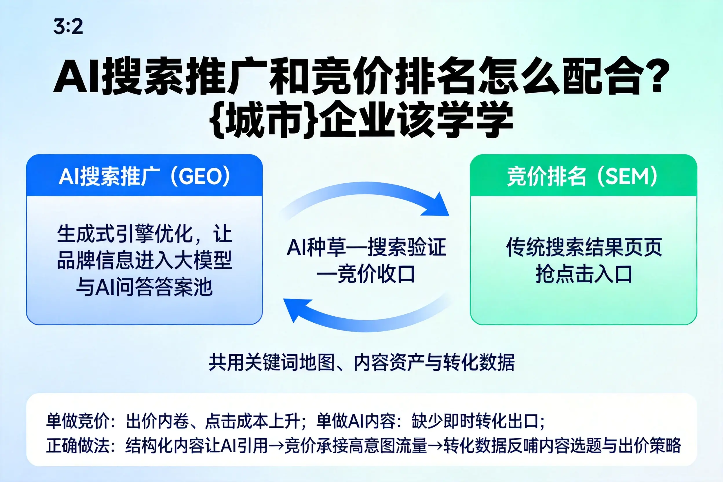 AI搜索推广和竞价排名怎么配合?神农架企业该学学