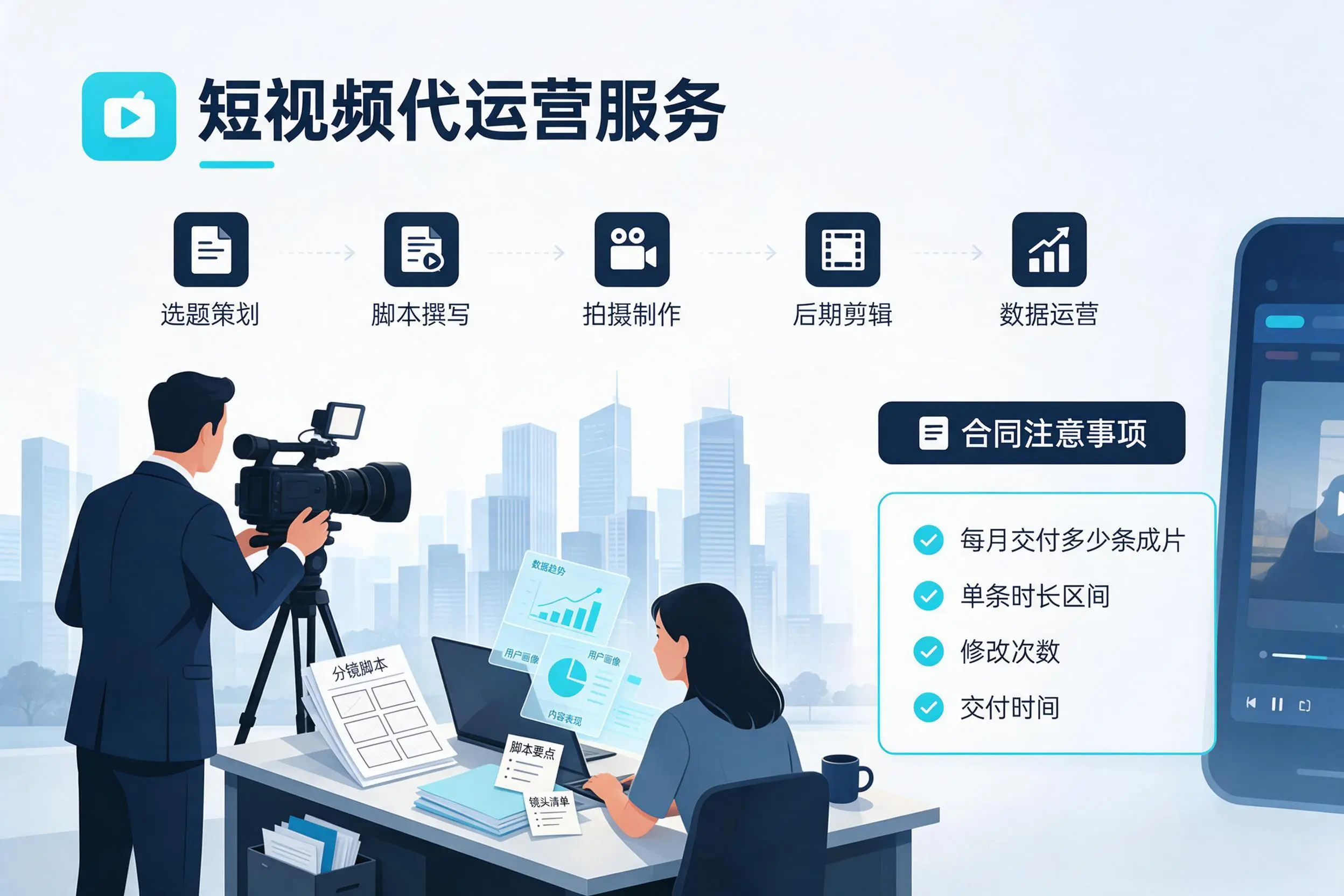 短视频代运营包含哪些服务?神农架企业常见问题科普
