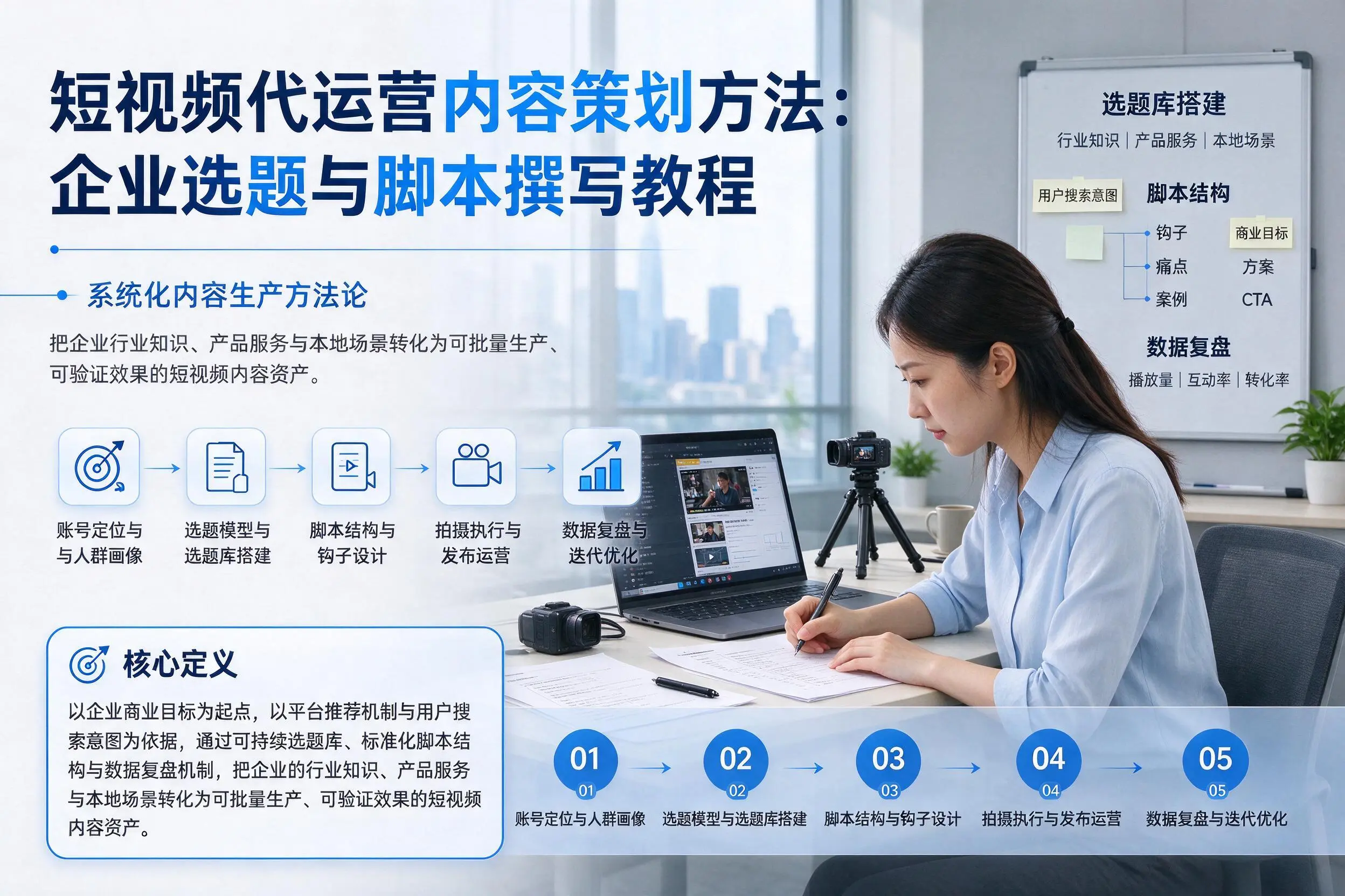 短视频代运营内容策划方法：神农架企业选题与脚本撰写教程