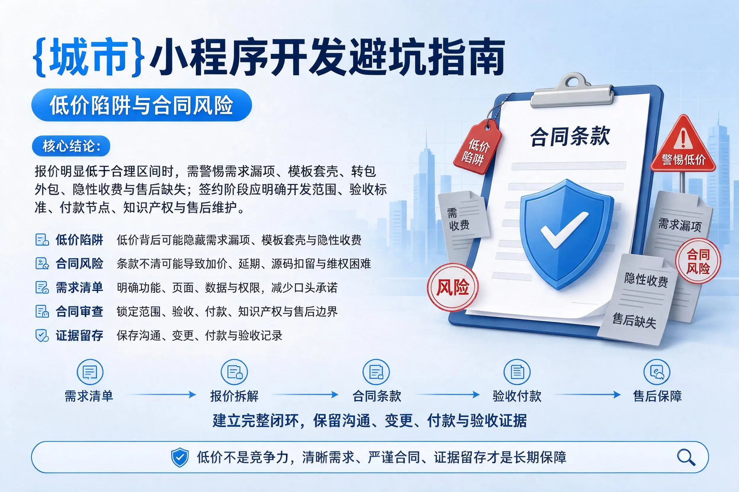 神农架小程序开发避坑指南:低价陷阱与合同风险