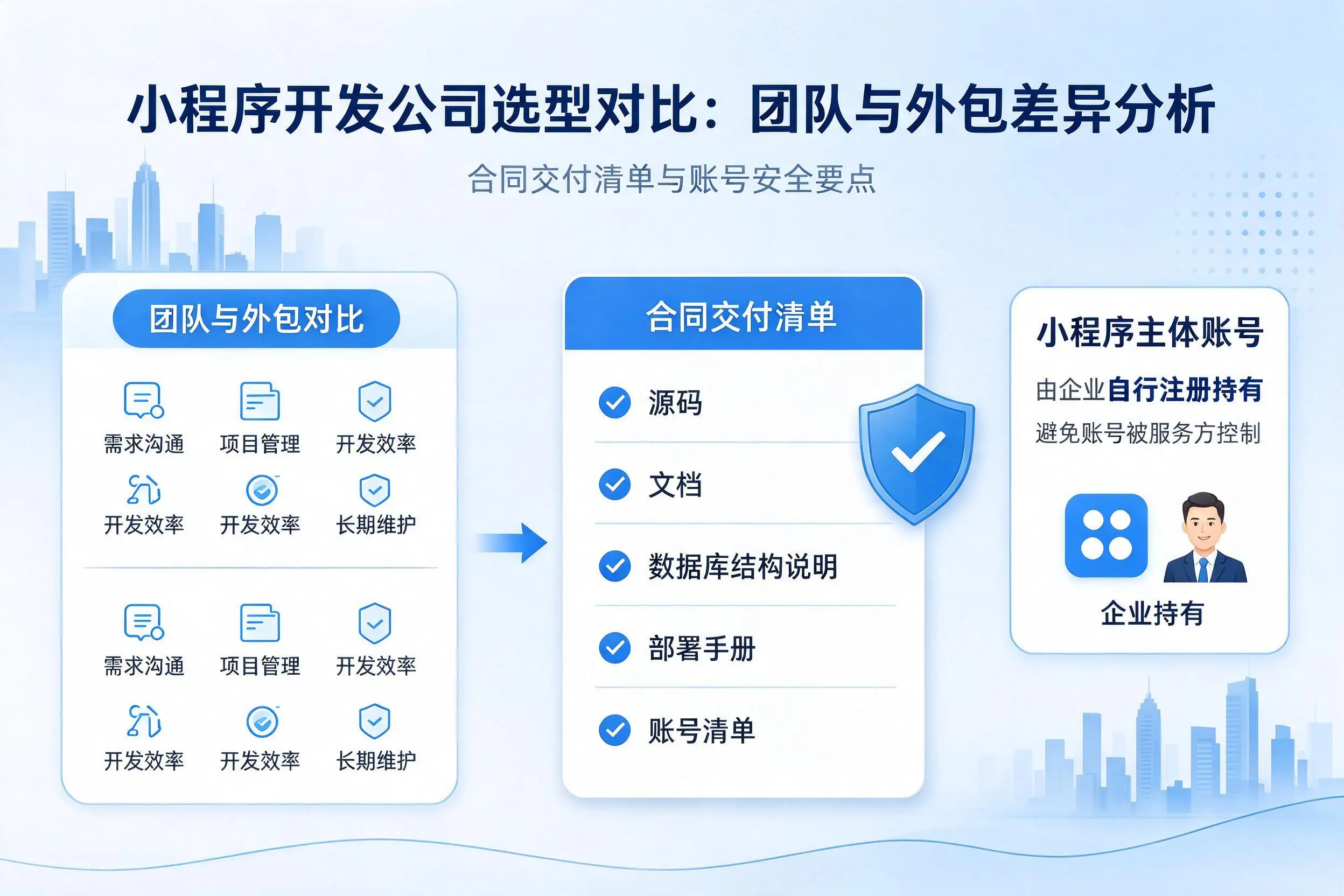 神农架小程序开发公司选型对比:团队与外包差异分析
