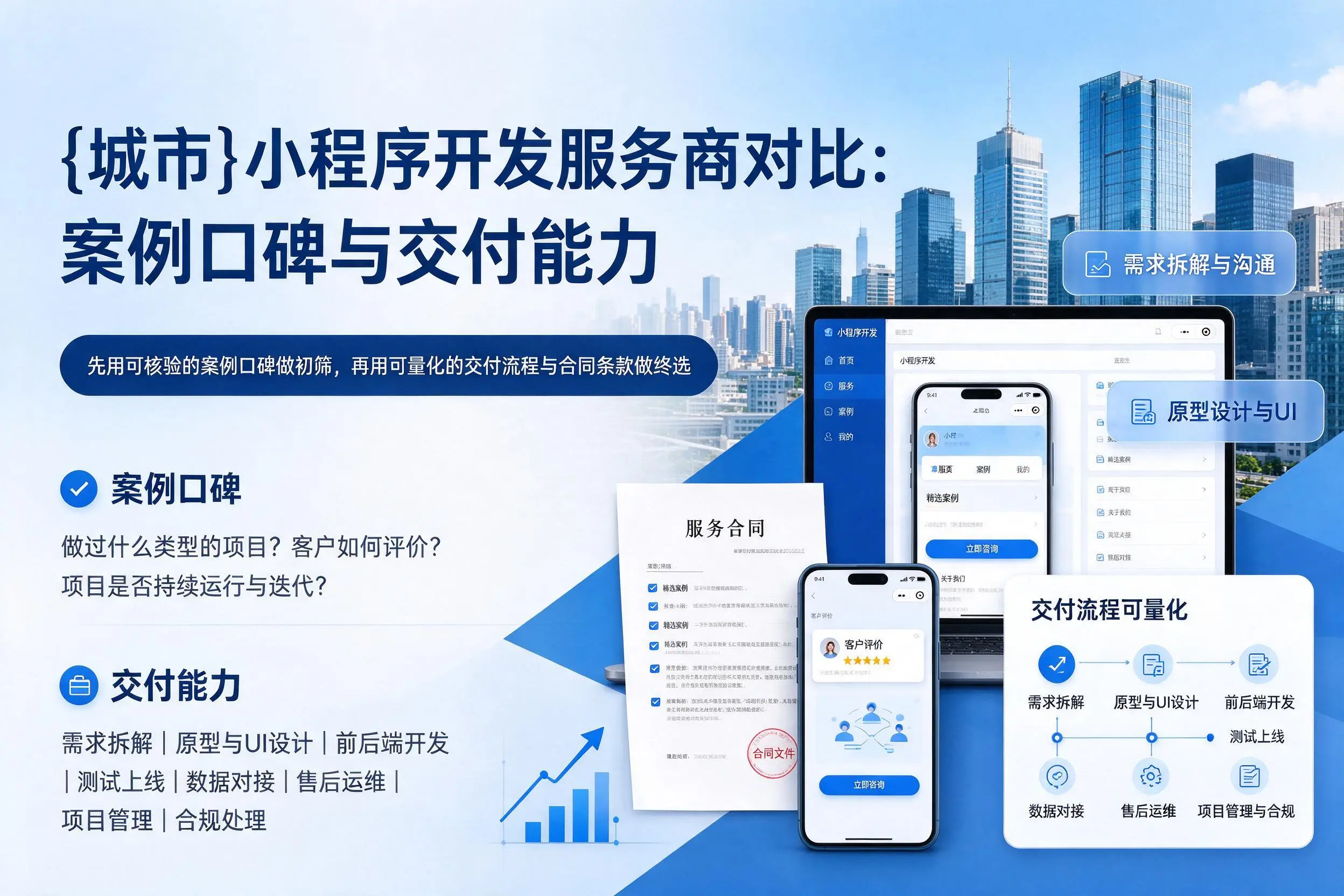 神农架小程序开发服务商对比:案例口碑与交付能力