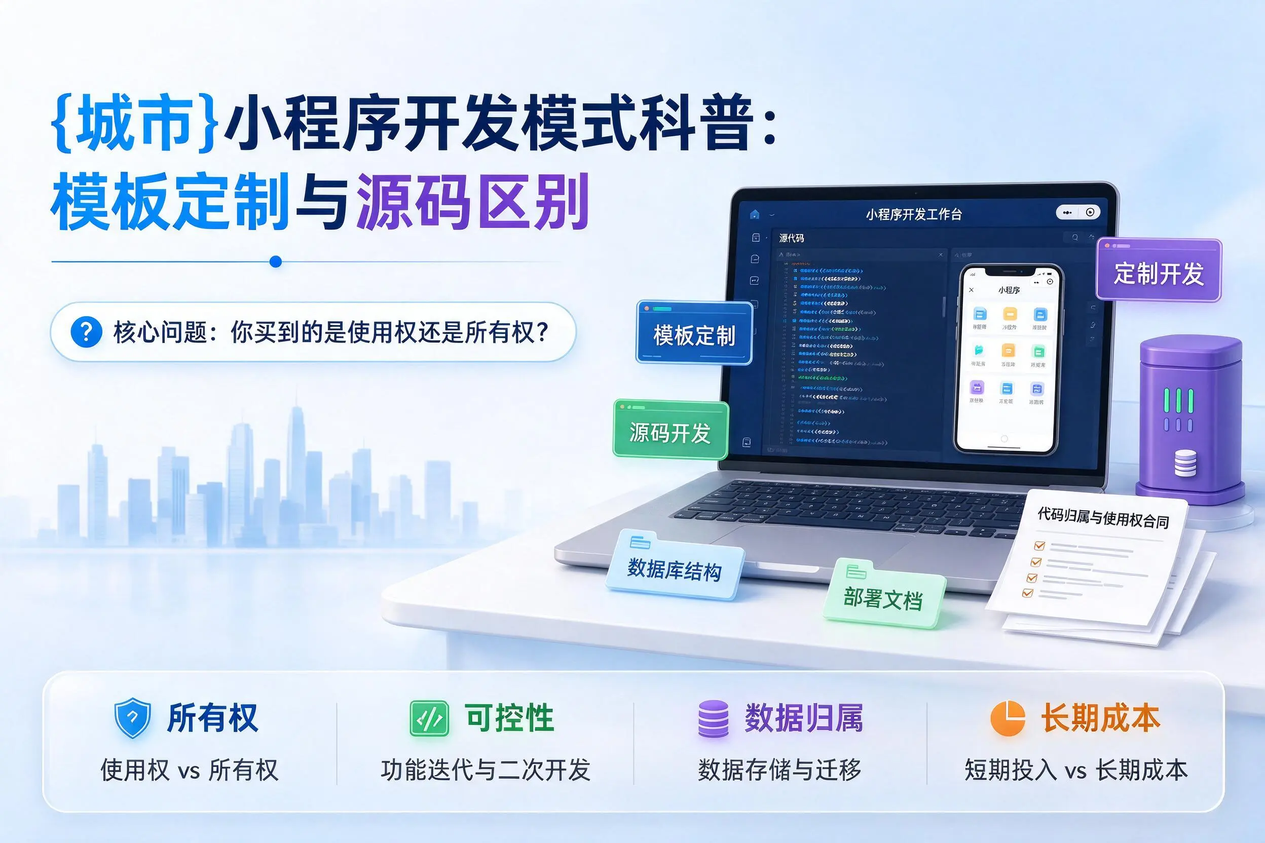 神农架小程序开发模式科普:模板定制与源码区别