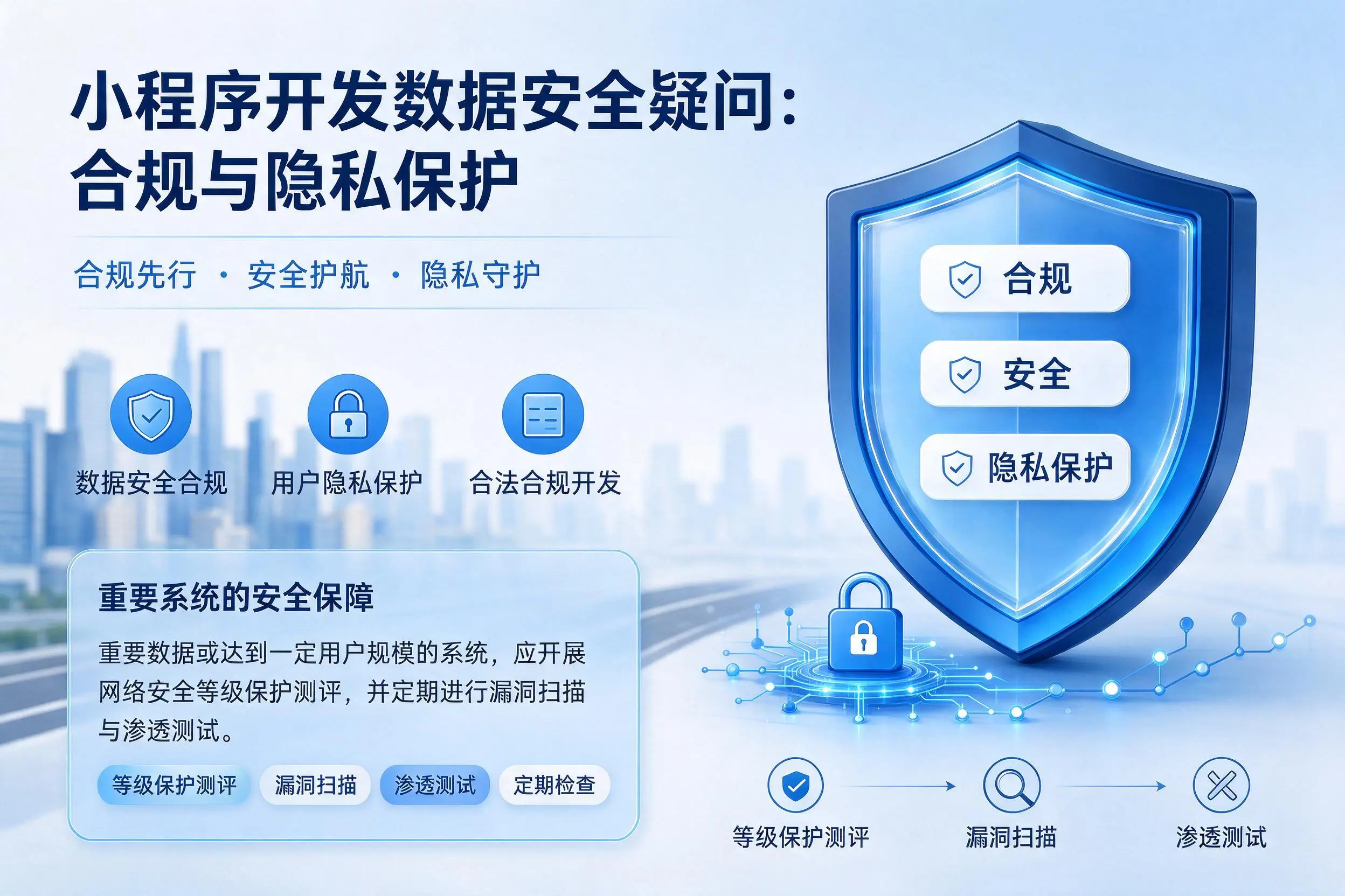 神农架小程序开发数据安全疑问:合规与隐私保护