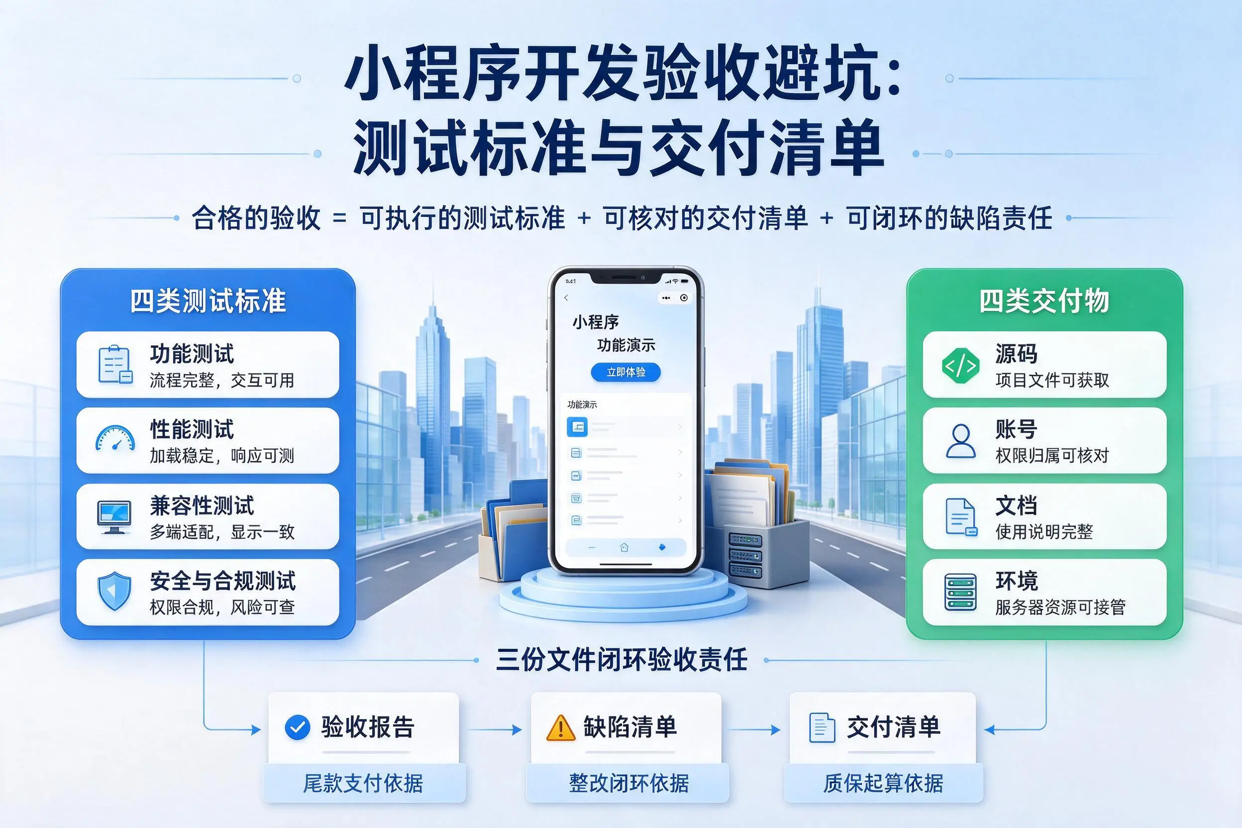 神农架小程序开发验收避坑：测试标准与交付清单