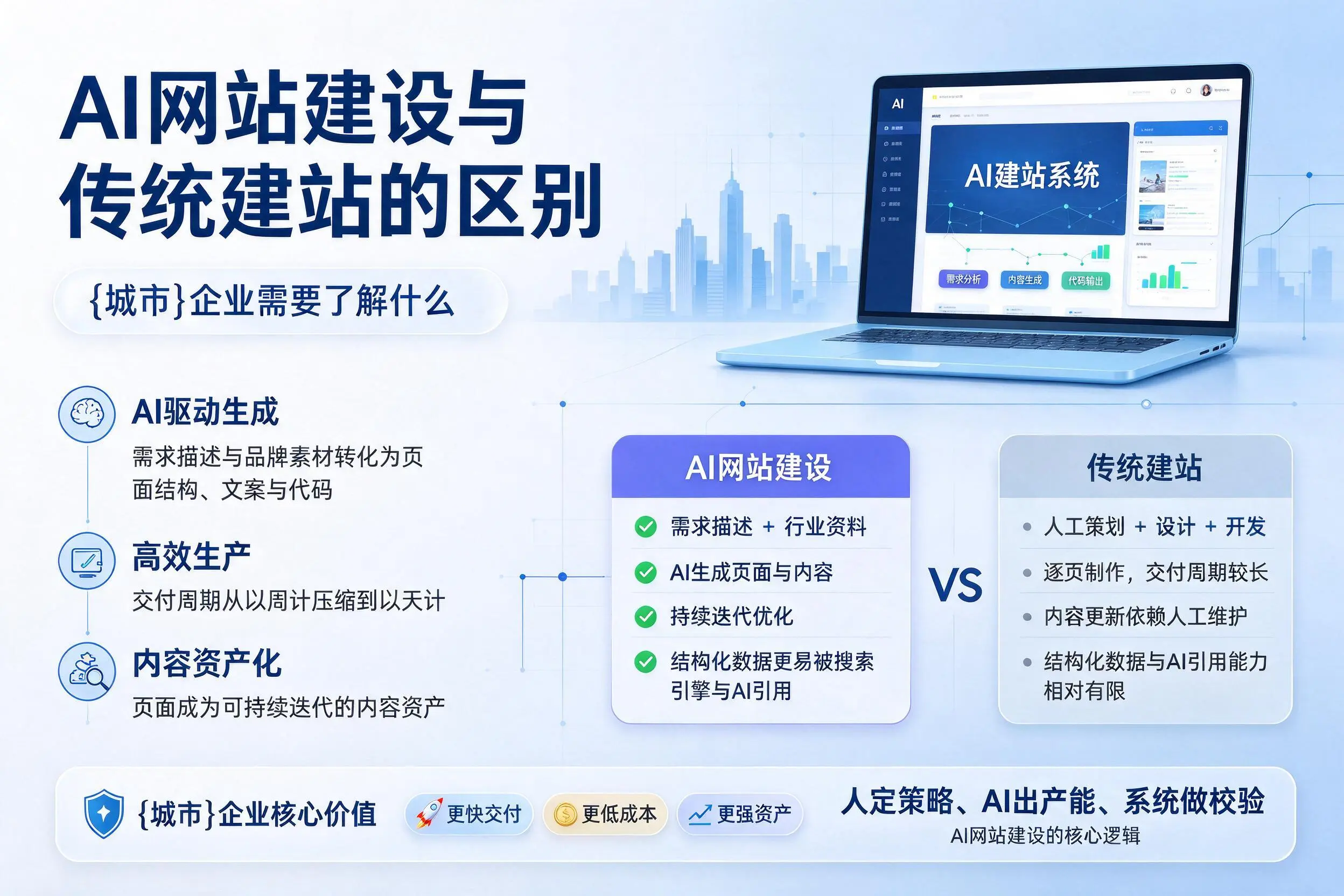 AI网站建设与传统建站的区别,神农架企业需要了解什么