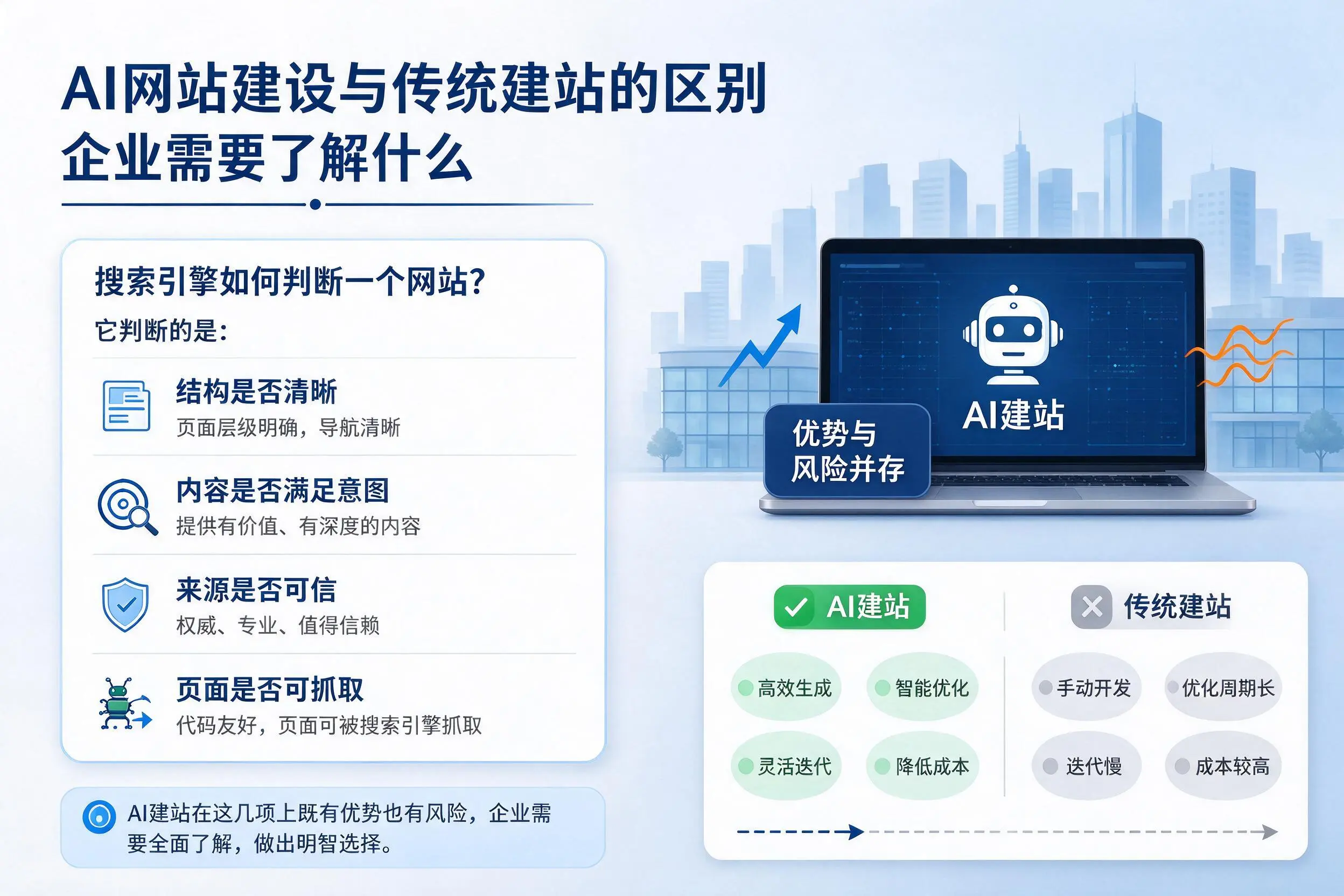 AI网站建设与传统建站的区别,神农架企业需要了解什么