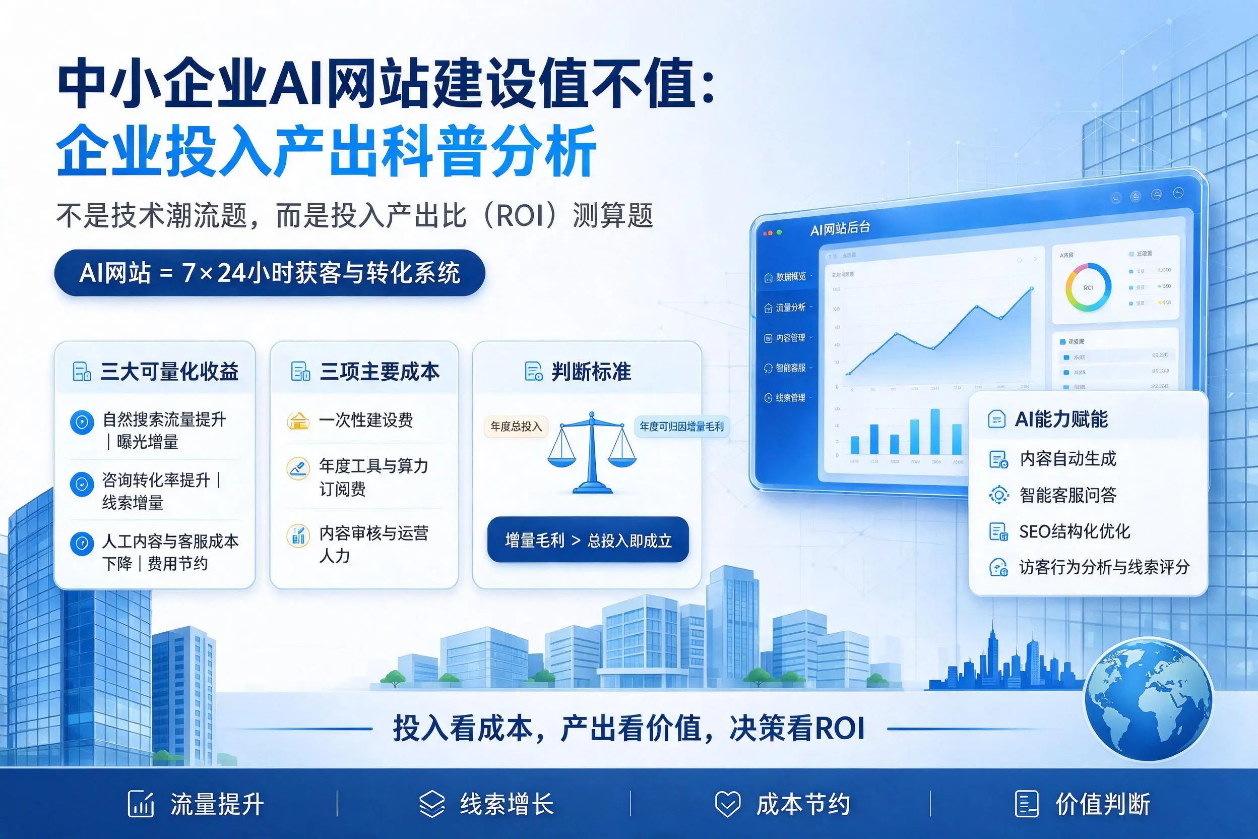 中小企业AI网站建设值不值:神农架企业投入产出科普分析