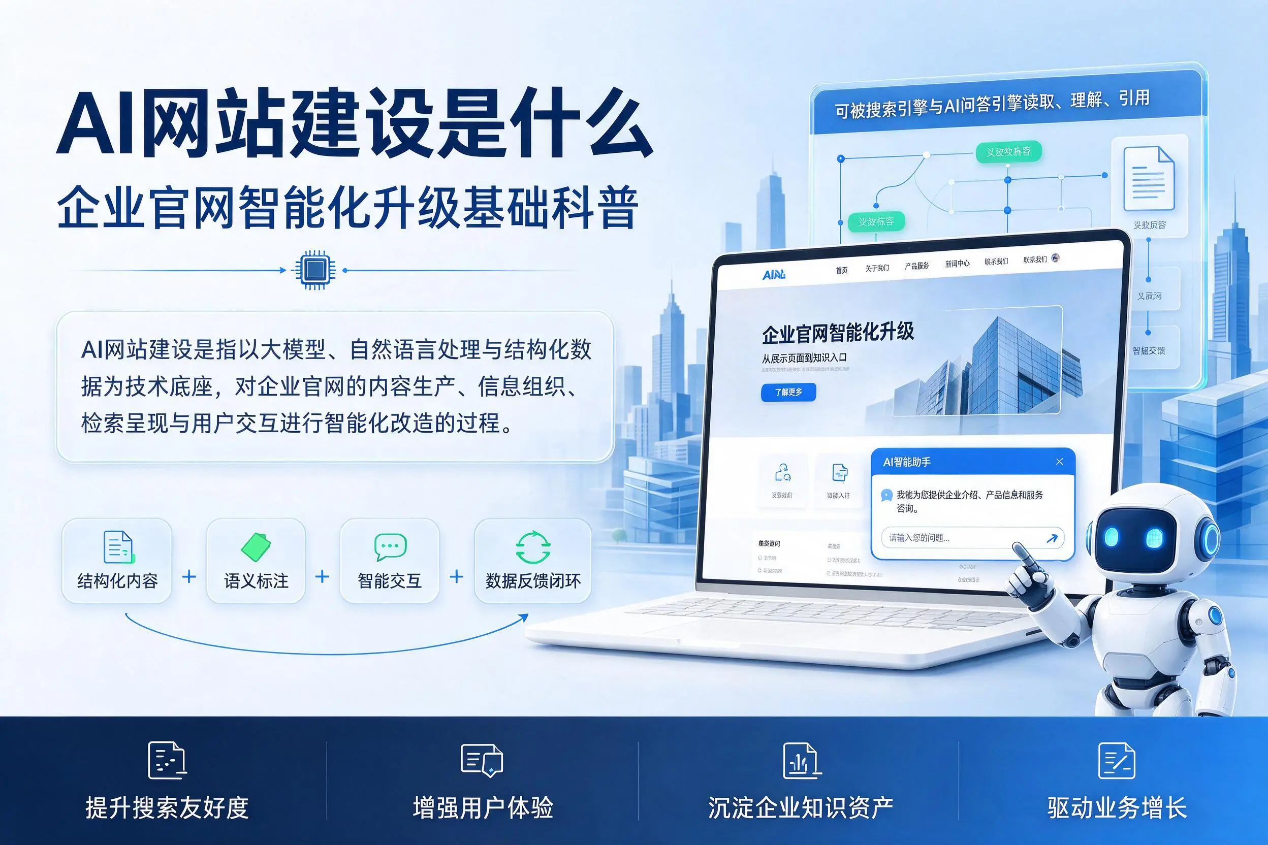 AI网站建设是什么：神农架企业官网智能化升级基础科普