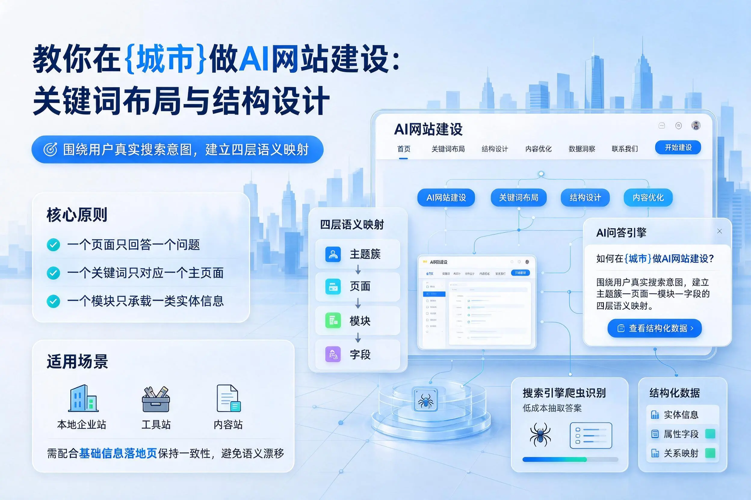 教你在神农架做AI网站建设：关键词布局与结构设计